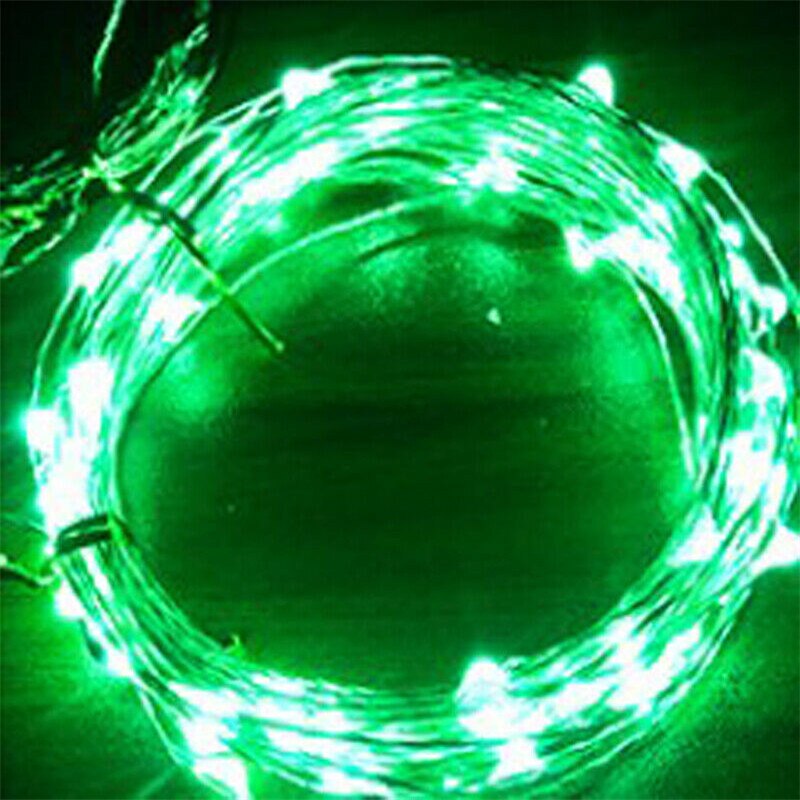 1M LED Wijnfles Cap Kurk Koperdraad String Silver Wire String 10 LEDs Waterdichte Kleur Festival Party lights String: green