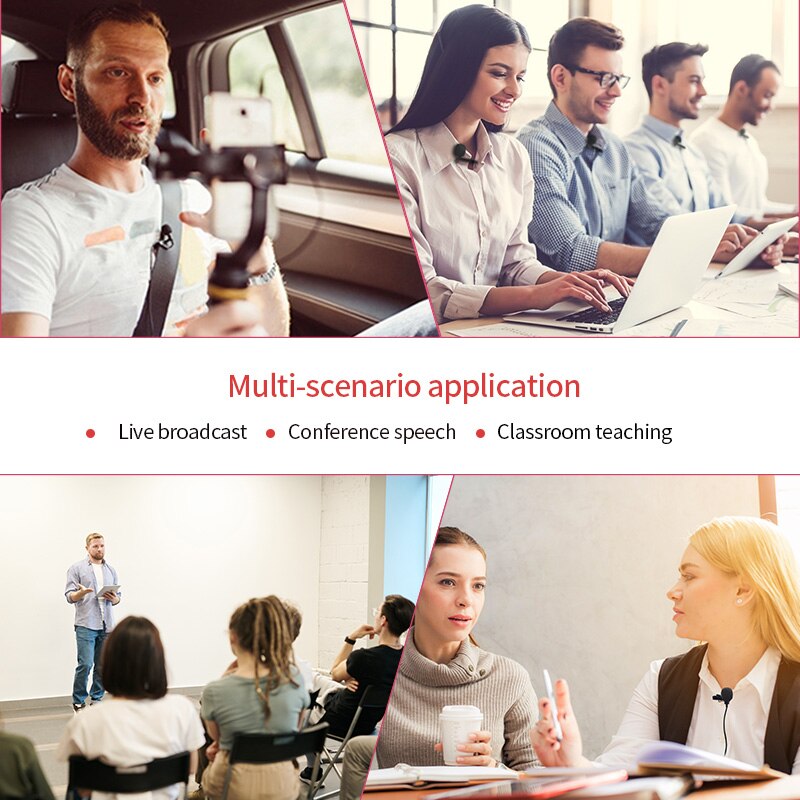 For Lightning Lavalier Microphone Lapel Mini Microphone For iPhone 8/11/12 Pro Max Plus iPad microfone