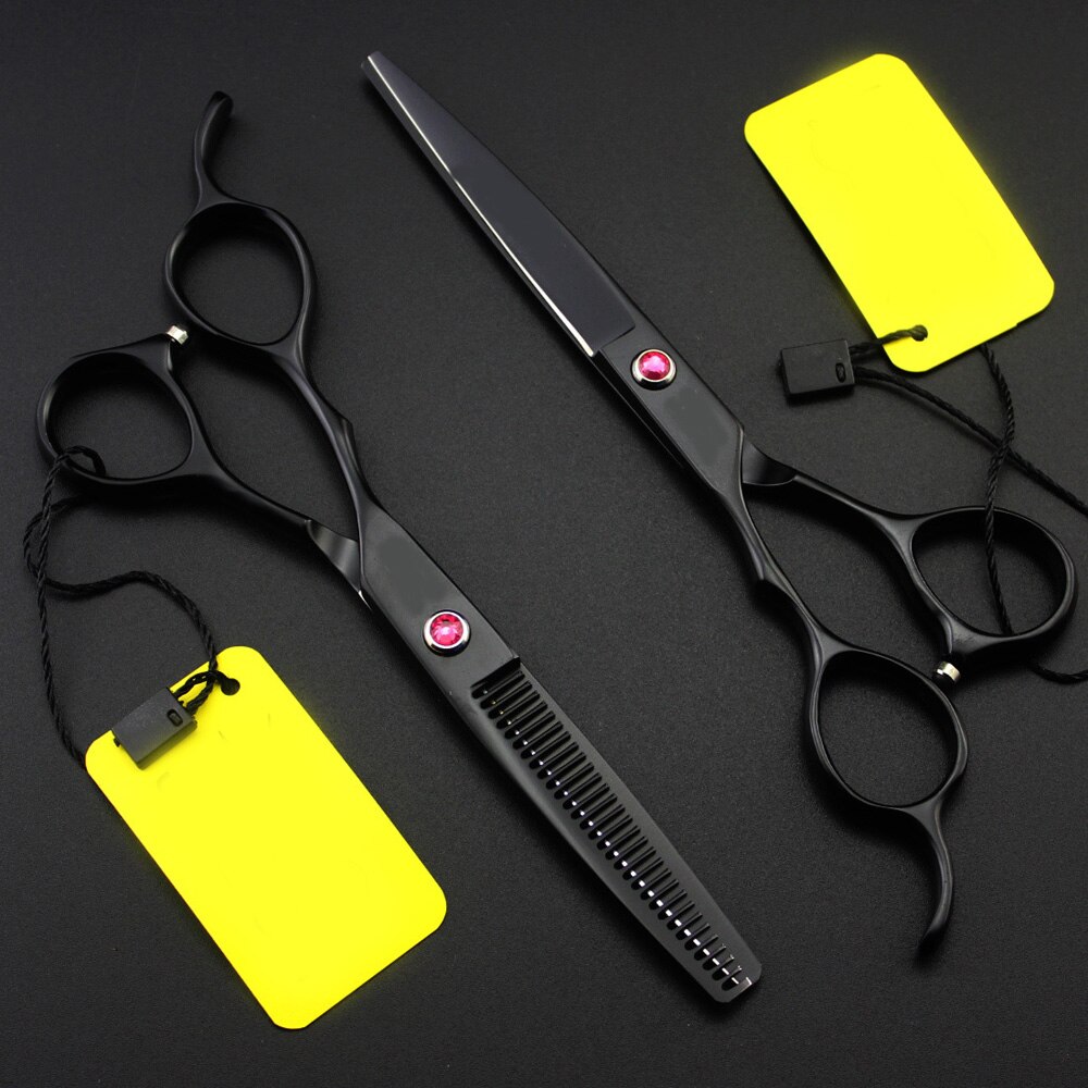 Japon Steel 5.5 6.0 gauche-main ciseaux de coiffure cheveux ciseaux de coiffeur ensemble ciseaux de coupe de cheveux ciseaux coupe de cheveux