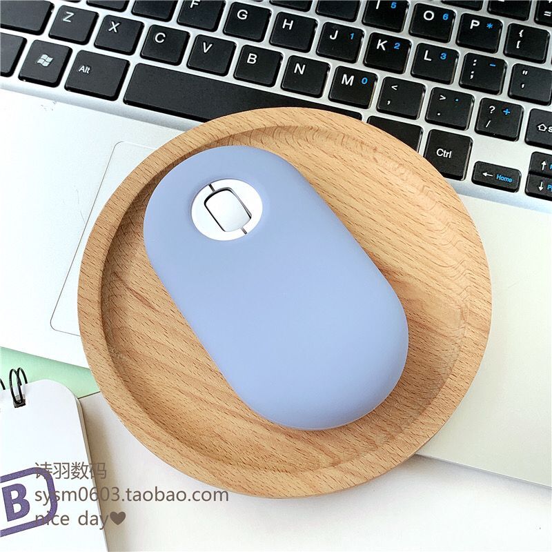 Mouse feet / skates/case for Logitech Pebble M350 Wireless Mouse: blue rubber case