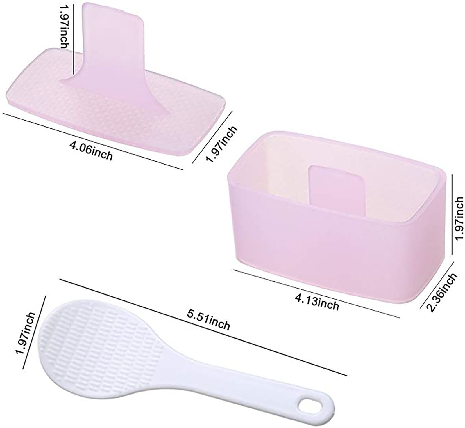 1PCS/Set DIY Sushi Mold Onigiri Rice Ball Food Press Rectangle Sushi Maker Mold Sushi Kit Japanese Kitchen Bento Accessories