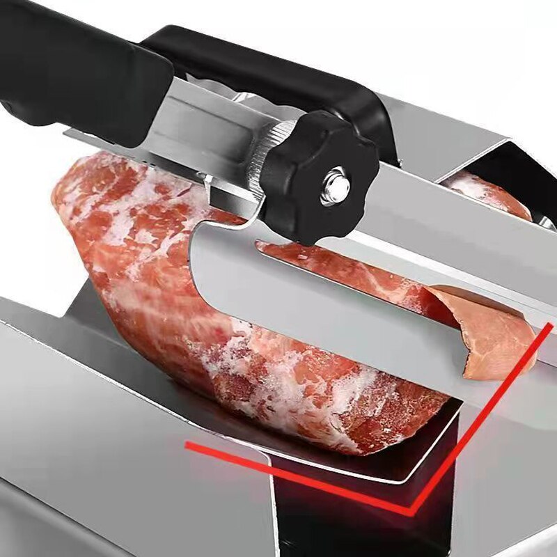 Commercial Household Manual Meat Slicer Lamb Beef Meatloaf Meat Cutting Machine Vegetable Mutton Rolls Hand Mincer Cutter