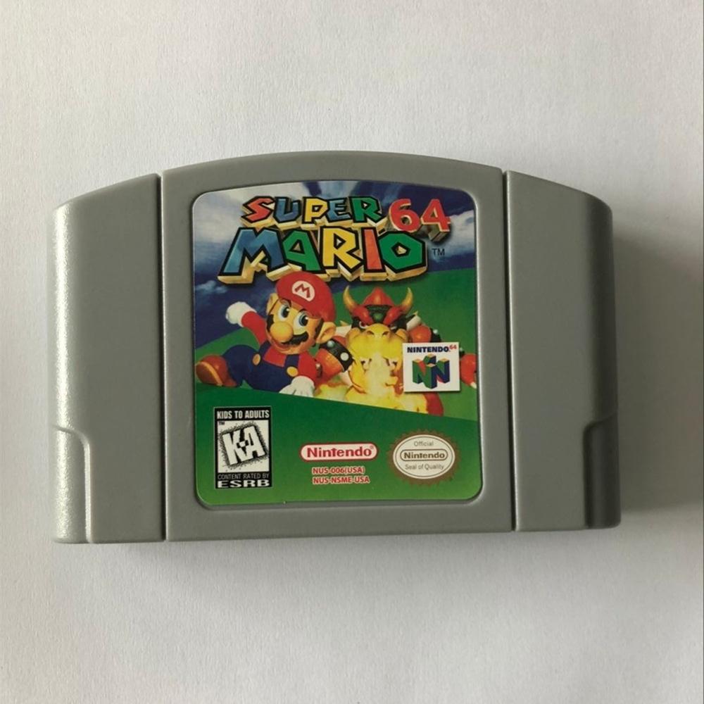 Retro N64 Famosi Classic Cassette Gioco Twitter Popolare ricordi d'infanzia 90S 80S Regali Di Natale per I Ragazzi: super mario 64