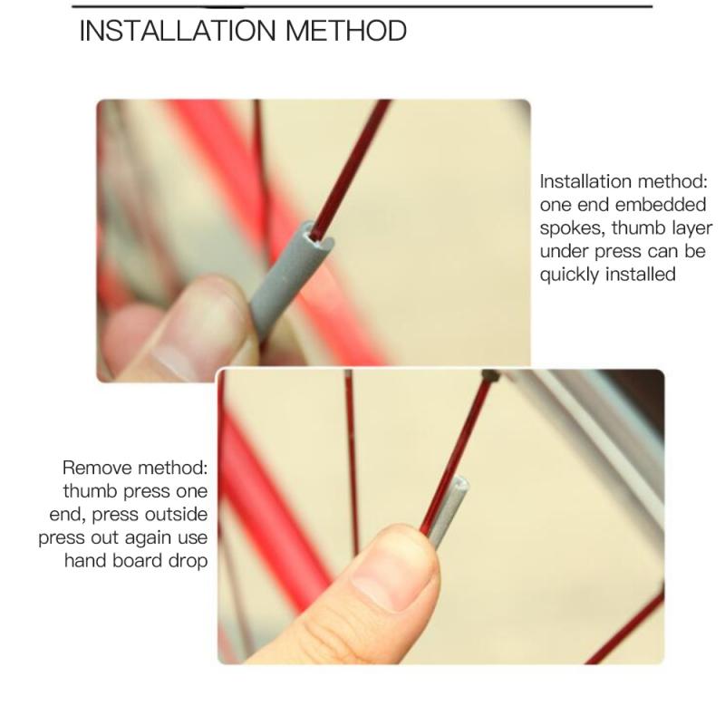 12 Stuks Fietswiel Reflecterende Buis Fiets Spaken Reflector Licht Strip Waarschuwing Tape Fiets Spoke Night Wielen Sticker