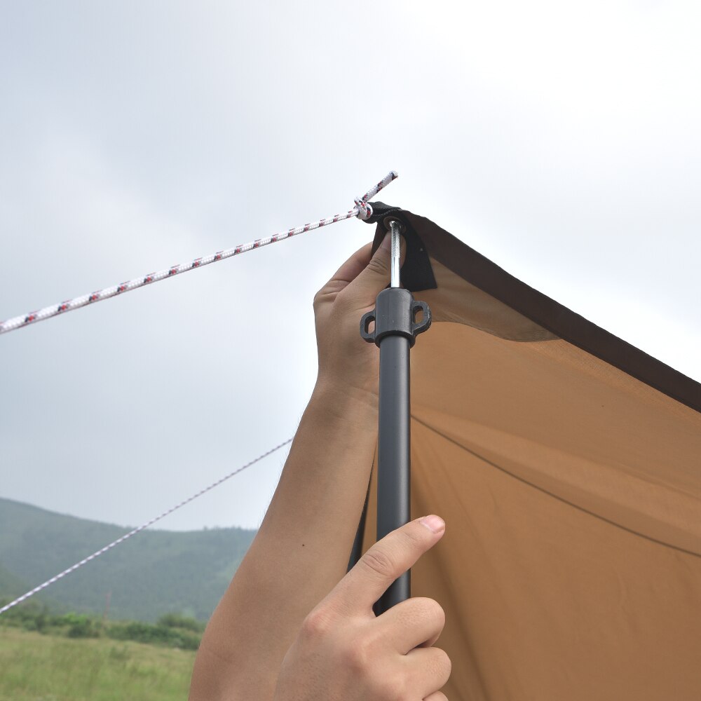2 pezzi ShineTrip A303 pali telescopici per teloni baldacchino portatile tenda in alluminio regolabile accessori per tende da suola escursionismo da campeggio tutto'aperto