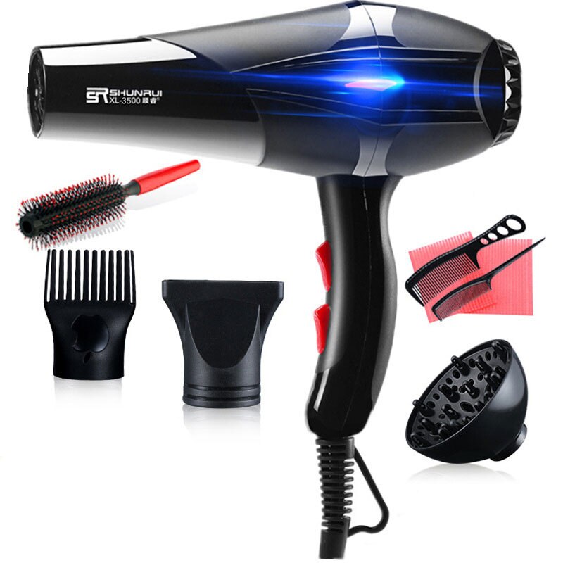 Sèche-cheveux multifonction 8 en 1, puissant, 3200-100 V, souffle d'air /froid, outil de coiffure, 240