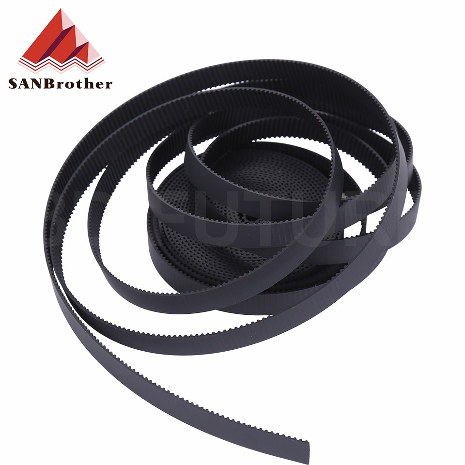 5m/10m//20m/50m/lot GT2-6mm / 10mm open timing belt GT2 belt Rubber Aramid Fiber cut to length for 3D printer