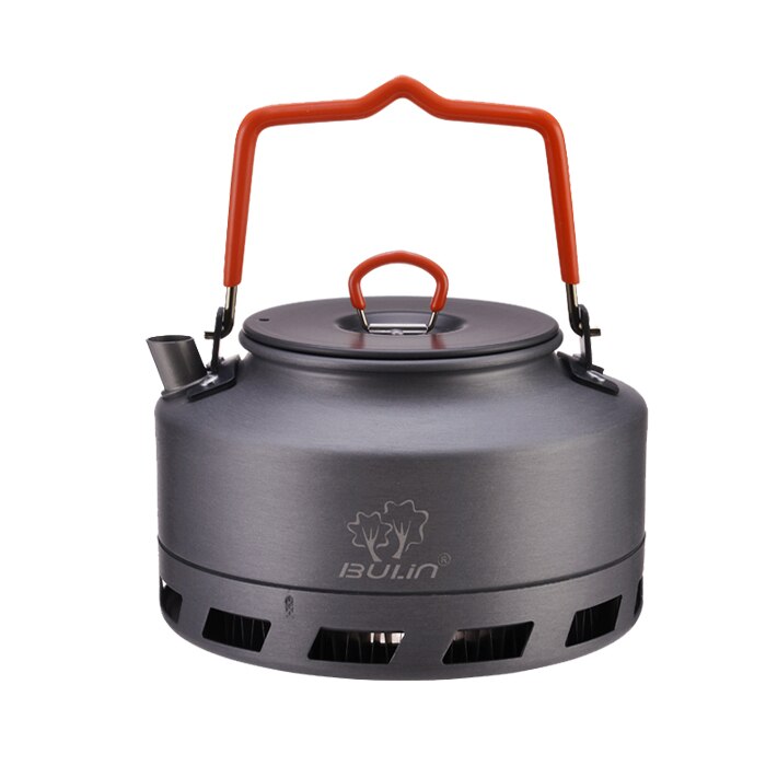 Bulin 1.1l utendørs vannkoker aluminiumslegering bærbar gryte reisepanne tekanne kaffeservise kokekar for fotturer camping matlaging: 1.1l