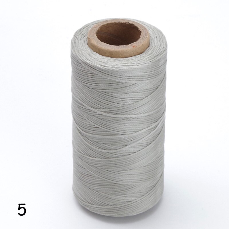 12 färger 260m 1mm platt vaxad vaxtråd 150d/16 sladdar sömnad hantverksverktyg handsömmar för diy-läder: 5