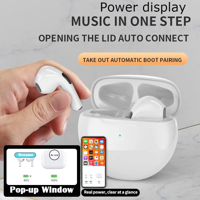 2pcs TWS Bluetooth 5.0 Earphones Charging Box Wireless Headphone 9D Stereo Sports Waterproof Earbuds Headsets With Microphone