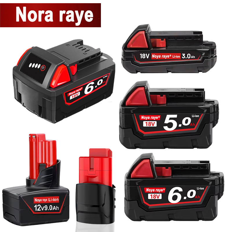 Original For Milwaukee Batteries M18B5 XC Lithium Battery 18v 5.0/6.0 battery charger For Milwaukee M12 3.0/5.0/6.0/9.0Ah M18