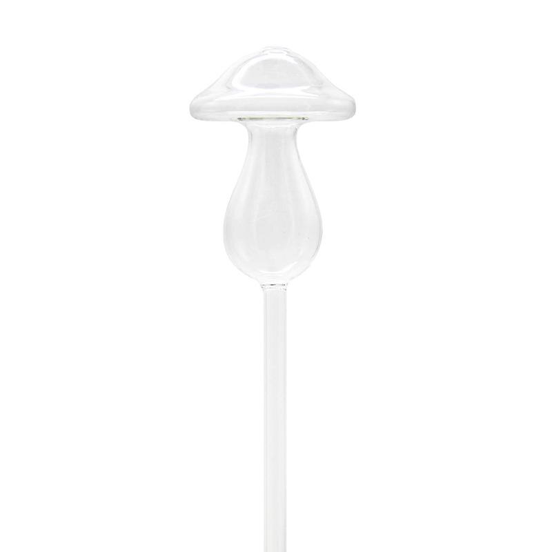 Växtbevattningslökar, fågel/svamp handblåst glas självbevattning (transparent)