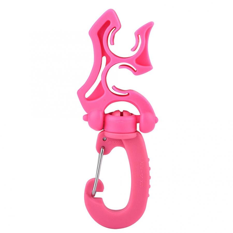 Regolatore Doppio BCD Supporto Del Tubo Flessibile con Clip di Fibbia Gancio Doppio BCD Clip Regolatore Fermo Fibbia per le Immersioni subacquee Lo Snorkeling: 1pcs Pink