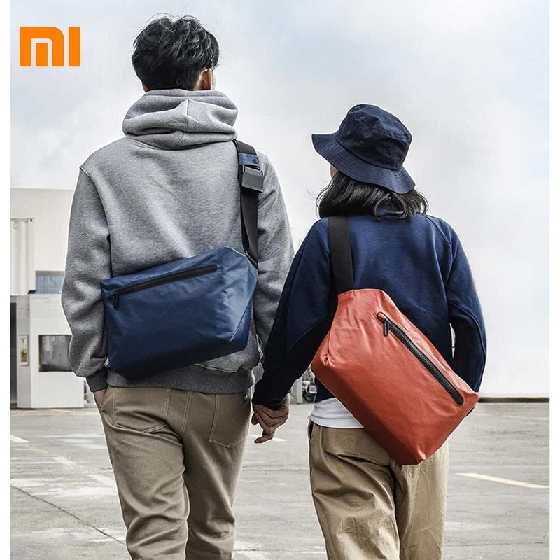 Originele Xiaomi mijia 90 punt Messager Tas Grote Capaciteit mode Waterdichte Pocket Rugzakken waarschuwingslampje bar postman bag