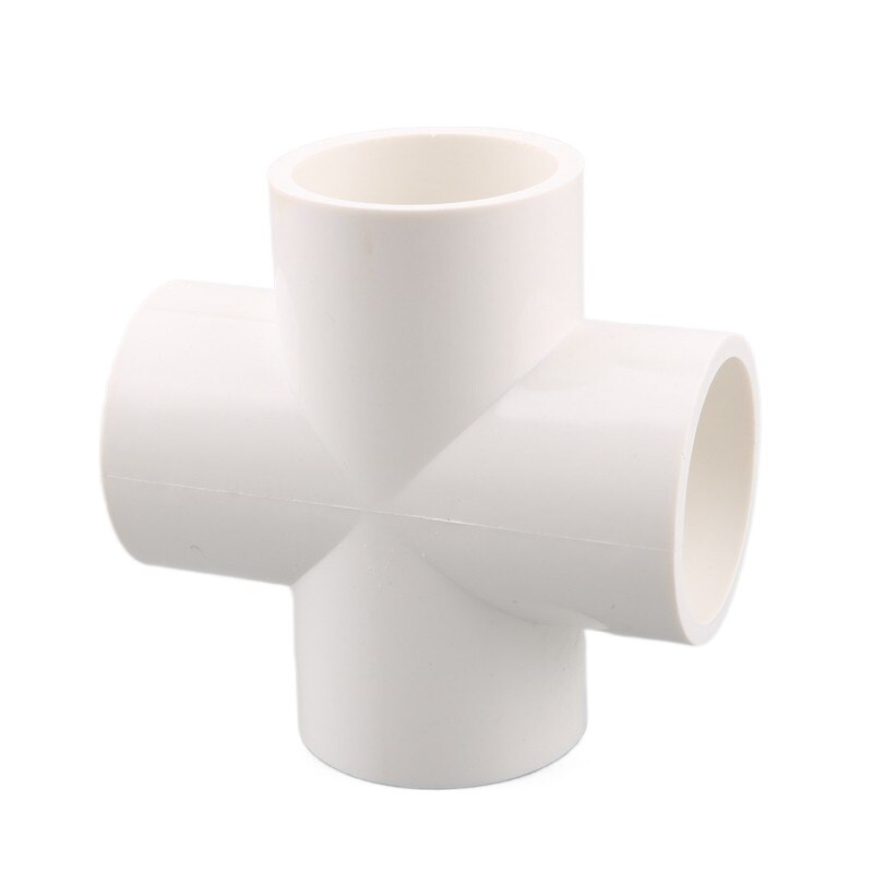 20/25/32mm White PVC Pipe Fittings Straight Elbow Tee Cross Connector Water Pipe Adapter 3 4 5 6 Ways Joints