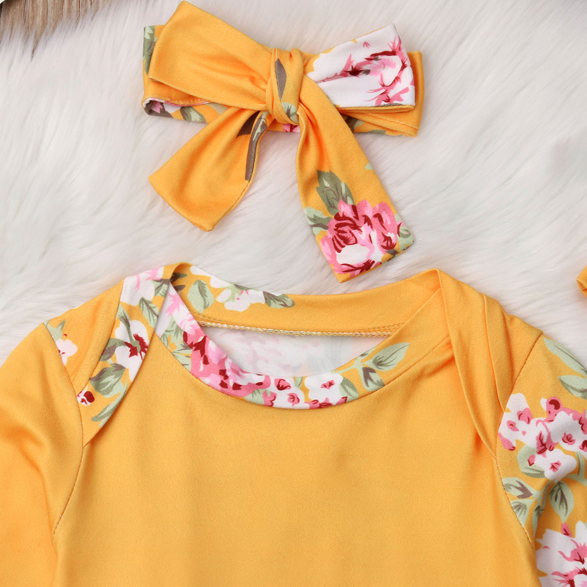 Neue Nette Neugeborene Baby Floral Kuscheln Swaddling Wrap Gelb Decke Schlaf Komfort Swaddle 3 stücke