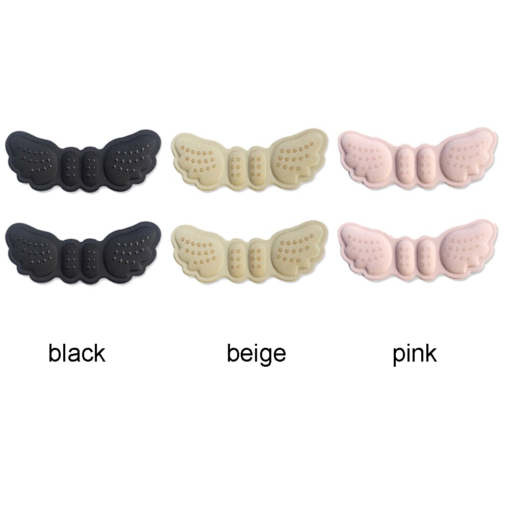 1Pair Butterfly Heel Insoles Heel Shoes Stickers For Heels Length Shoe Heel Pad Foot Care Anti Abrasion Keep Abreast Heel Pads