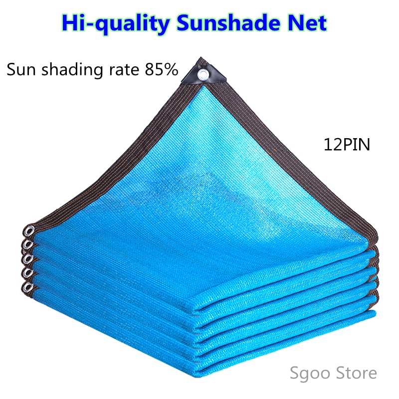 Anti-UV HDPE Blue Sun Shading Net Succulent Plant Sunshade Net Garden Greenhouse Outdoor Swimming Pool Cover Sun Shade Net