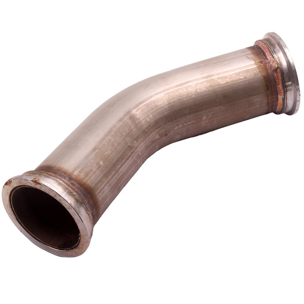 45 Degree V-Band Pipe Turbo Exhaust Downpipe with 2.5" V band Flanges Clamp