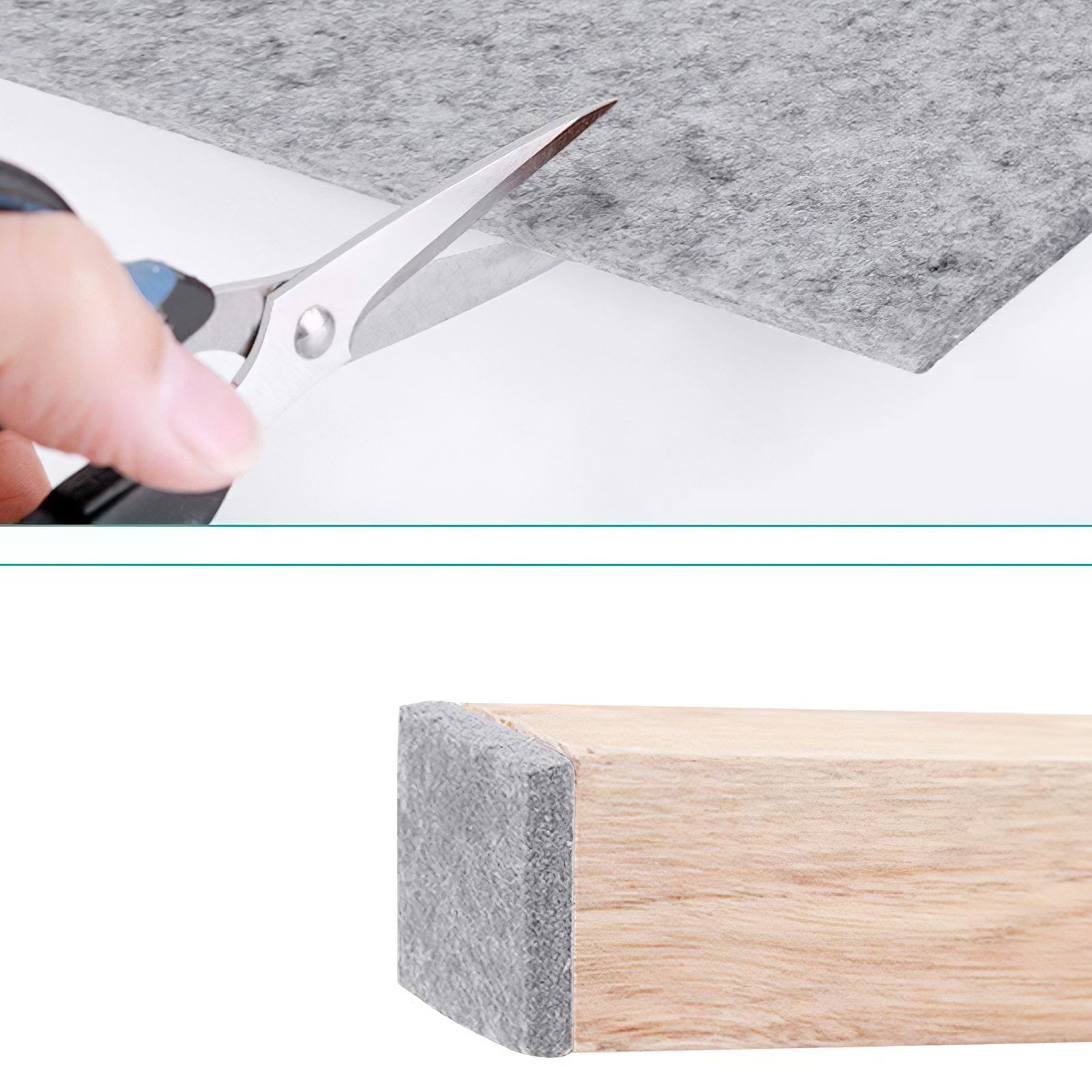 1 Roll Self-Adhesive Felt Furniture Pad Roll For Hard Surfaces Heavy Duty Felt Strip Mute Wear-Resisting Protect The Floor Pads