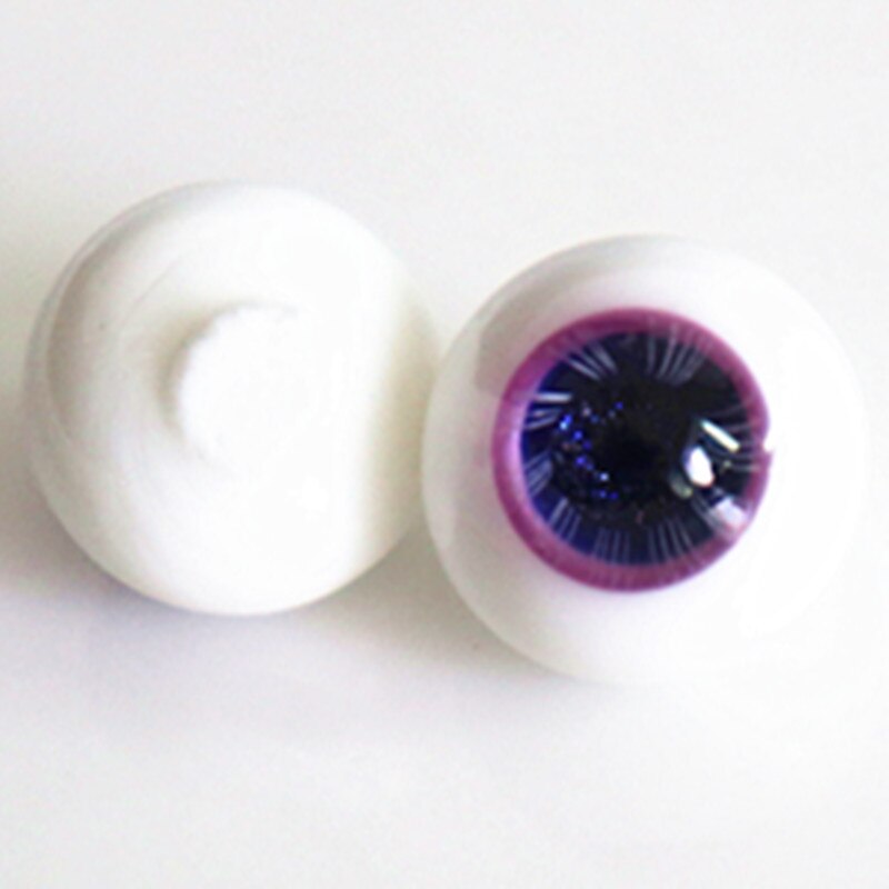 BJD poupée yeux en verre 12mm couleur pourpre couleur verte