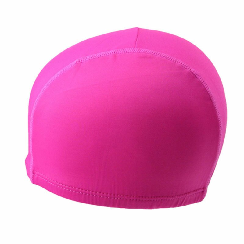 Badmössor för män barn öron badmössa långt hår sport simma polyester skydda poolhatt för vuxna tryck badmössor  sw712