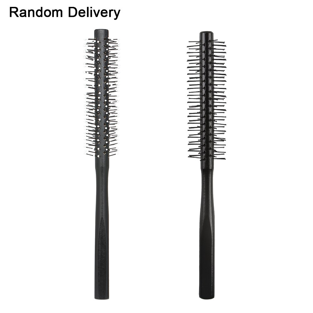 Rollo de Peine redondo para el cabello, herramienta de salón de belleza, rizador, ondulado, aleatorio, 1 ud.