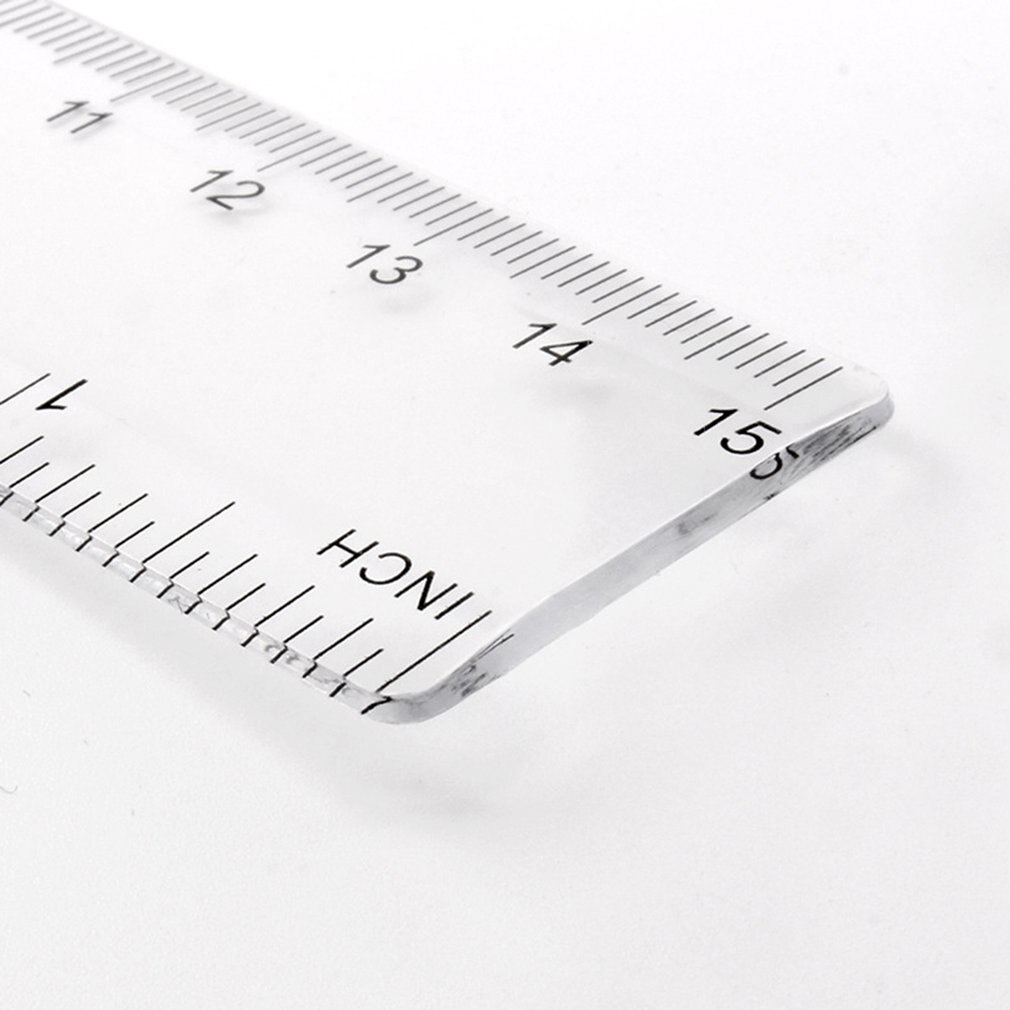 15Cm/20Cm/30Cm Plastic Ruler Advertising Ruler Transparent Student Ruler Student Ruler Measurement Tool