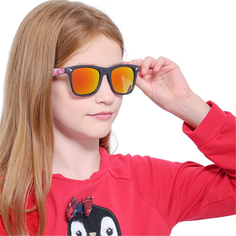 QETOU Kinderen Pra Zonnebril vierkant Frame Meisjes Jongens Zonnebril Voor kids kind UV400 óculos infantil de sol