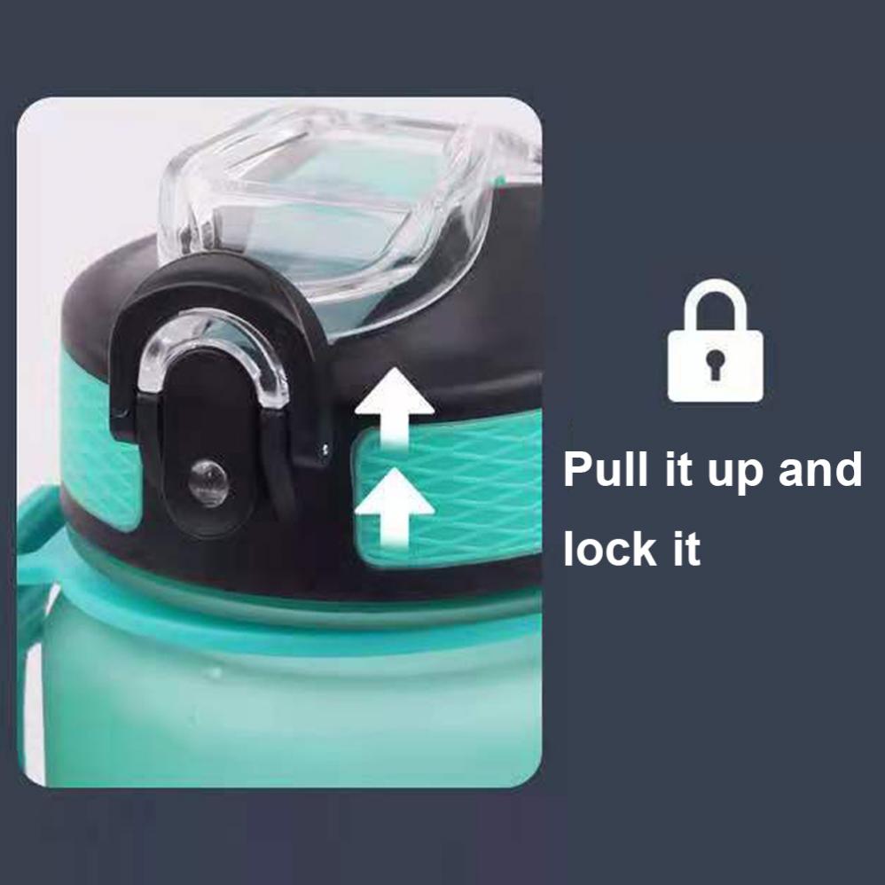 32 Oz Leakproof Drinking Water Bottle Carry Strap Straw Leak Proof Sport Water Jug for Hiking Fitness Outdoor Camping