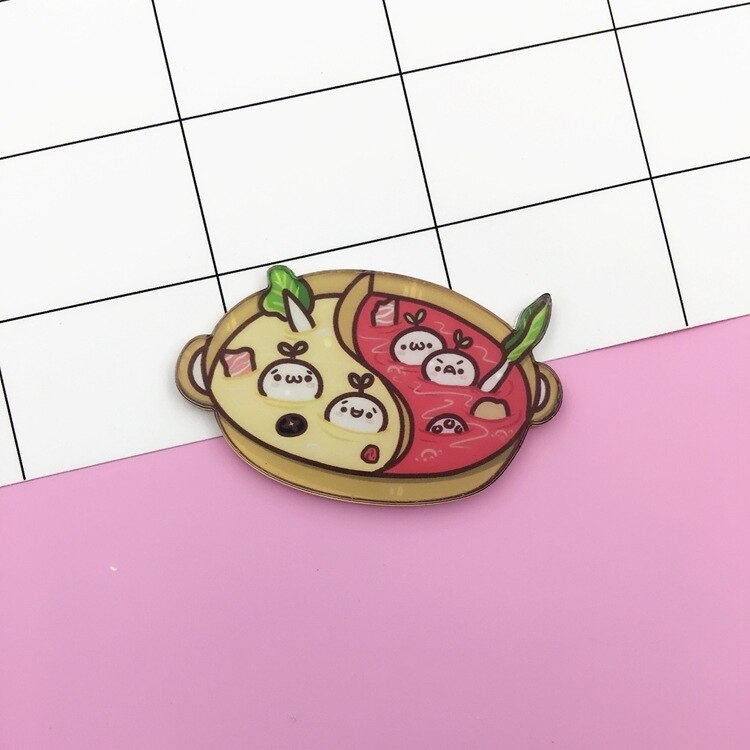 Cartoon Snack Broche Pot Aardbei Watermeloen Cherry Banaan Gestoomde Gevuld Wortel Fruit Broche Kinderen Accessoires