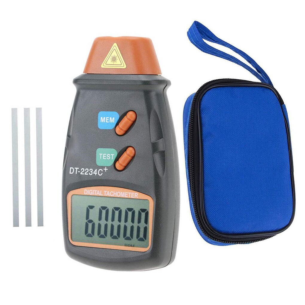 RPM Gauge Digital Tachometer Motor Speed Meter Non-contact LCD Display Tach Meter Measuring Device
