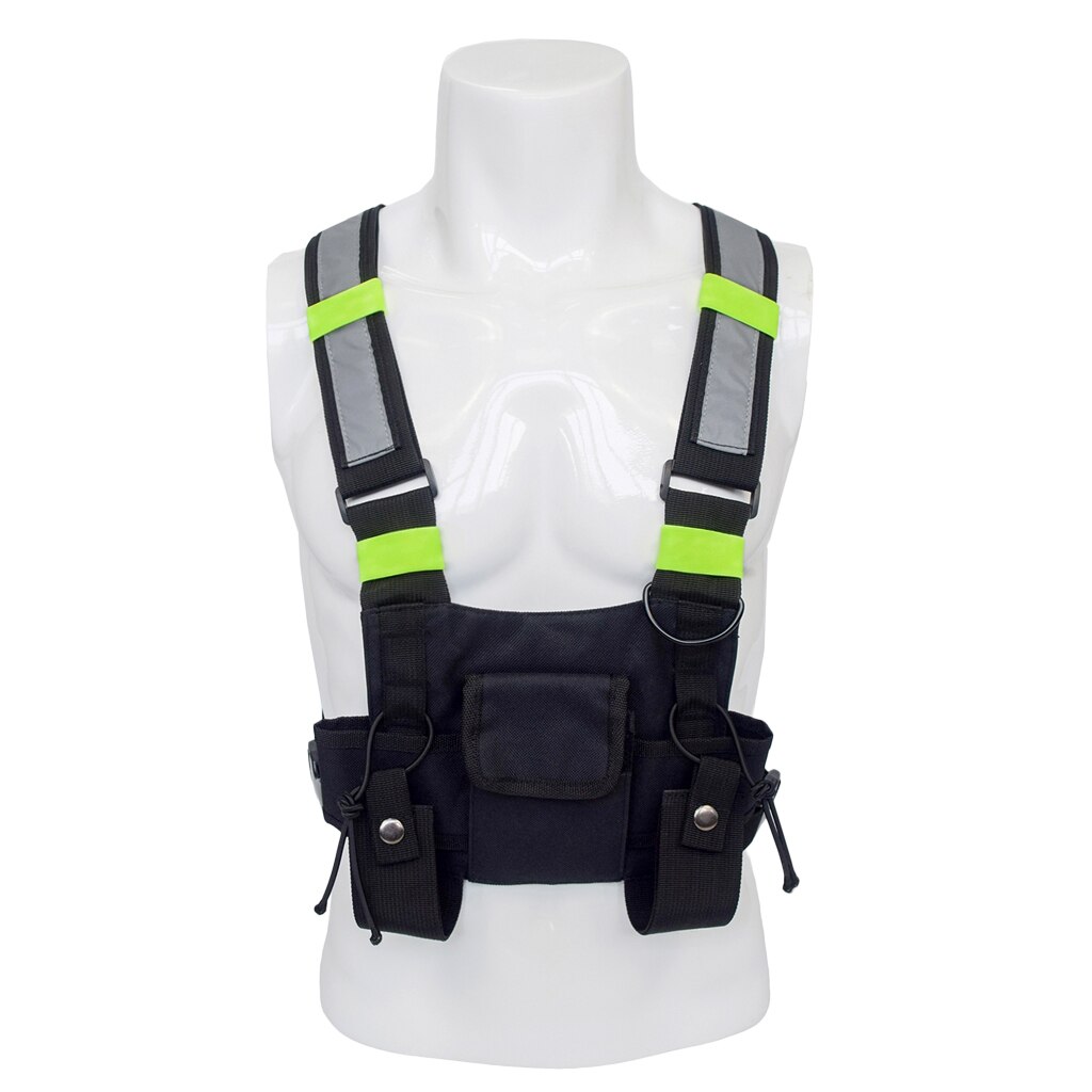 2 xuniversal radio brystveske sele bag hylster Vest rigg, håndfri