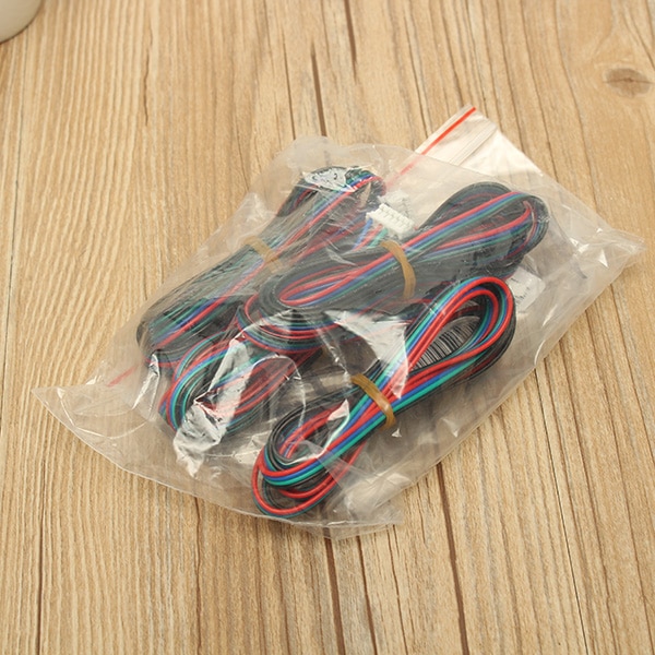 FLSUN 4PCS 1M 4Pin Nema 17 Stepper Motor Cable Compatible With MKS Series 3D Printer Parts For 3D Printer