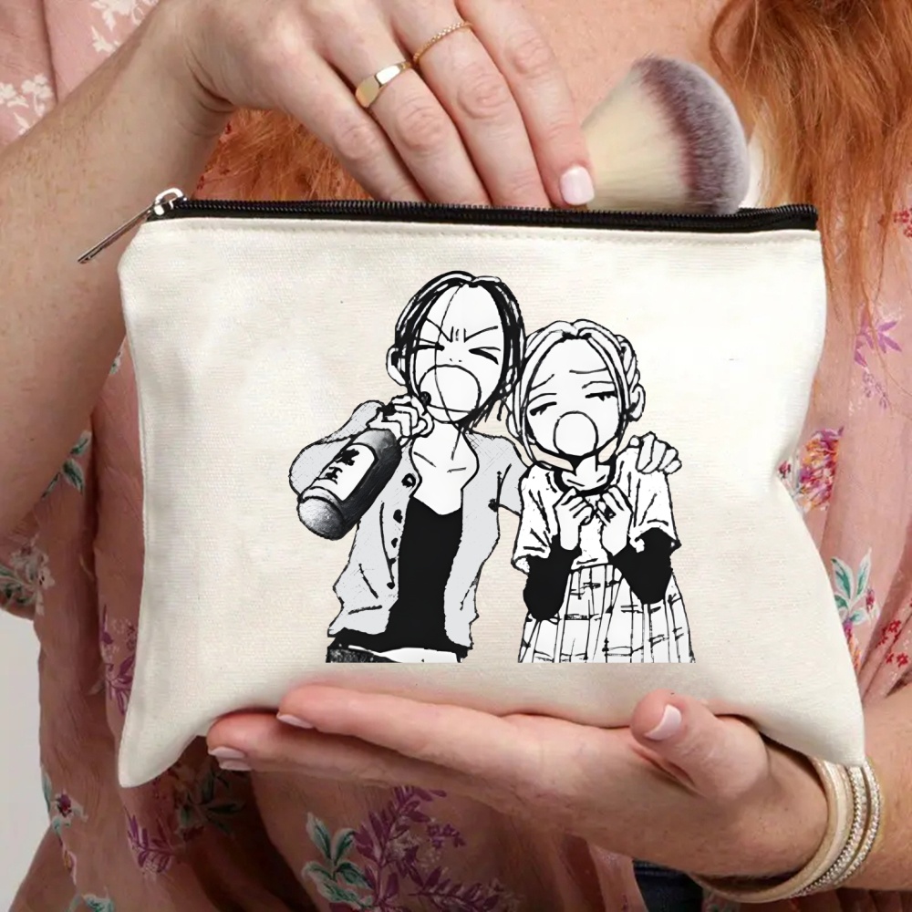 Black Stones NANA Osaki Japanese Anime Tote Set - Women's Spacious Shoulder Bag with Easy Access & Matching Clutch Pouch