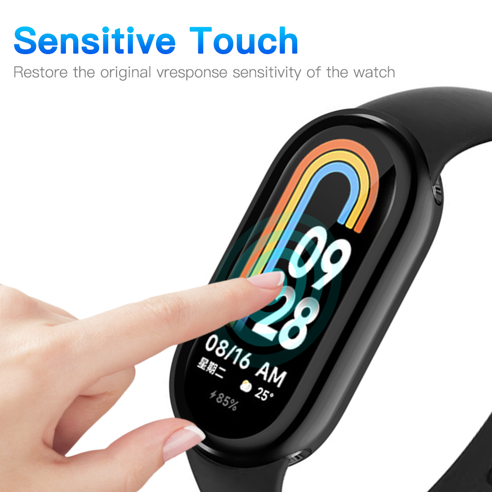TPU Soft Case for Xiaomi Mi Band 9 All Inclusive Light Slim Anti-scratch Cover Case Screen Protector for Mi Band 9 Accessories