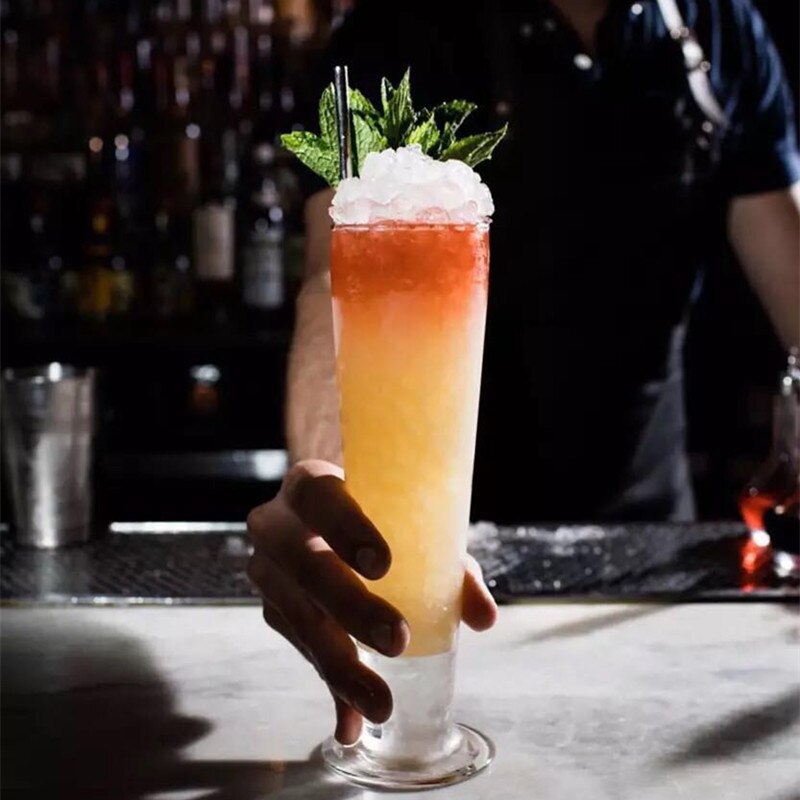 Long Island Ice Tea Cup Cocktail Glass Thick Juice Cup Cylinder Beer Glass Colin Cup Long Drink Cup: Default Title