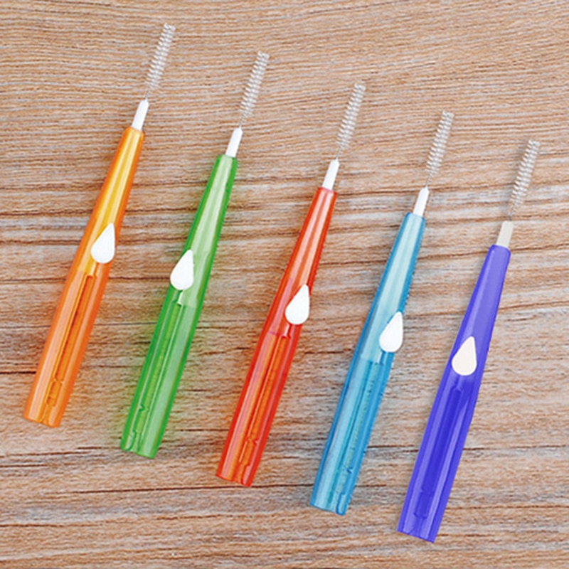 10 stk interdentalbørste for voksne ren mellem tænderne tandtråd tandstikker plastik interdental børste tandstikker tænder mundplejeværktøj