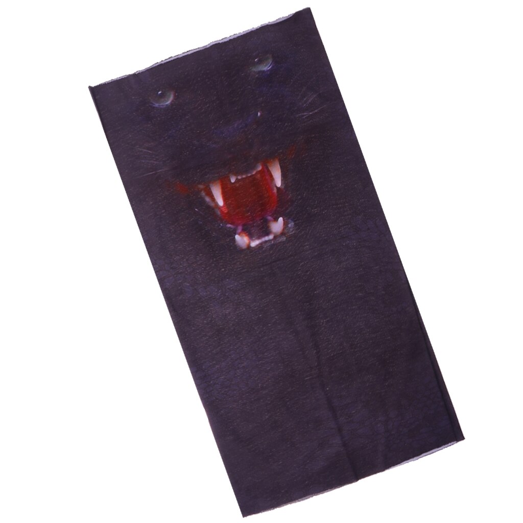 Multi-purpose Animal Printed 3D Headwear Outdoor Sports Face Mask: Bear