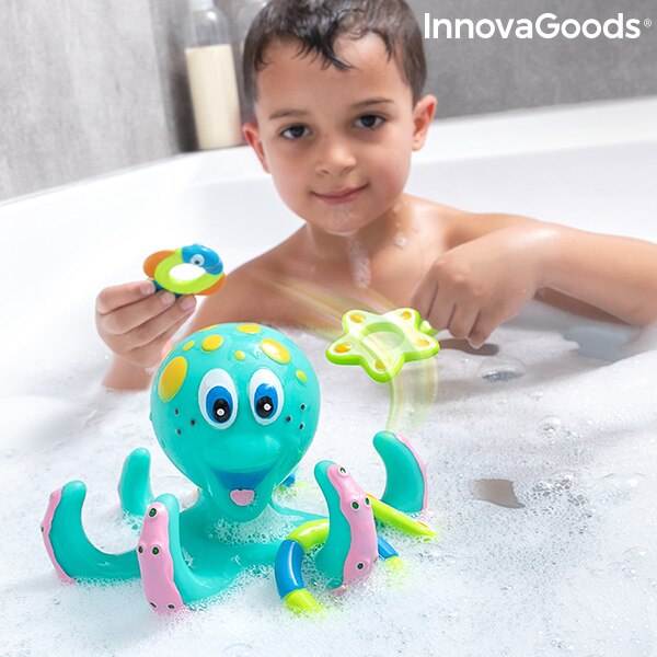 Drijvende Octopus Met Ringen Ringtopus Innovagoods 6 Stuks | Kinderen Spelletjes, Kinderen Speelgoed, Bad Speelgoed