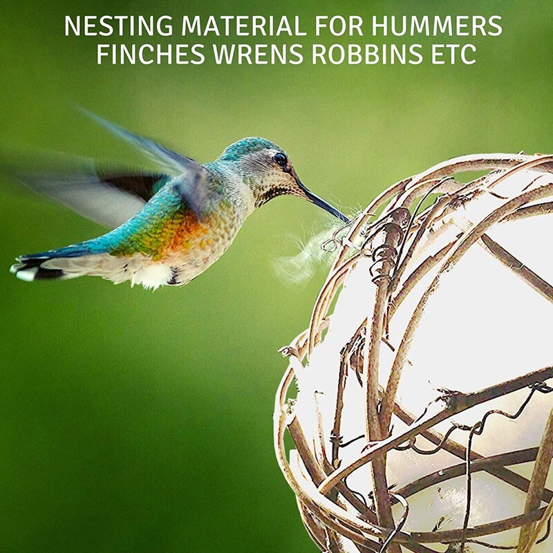 3 Sets Van Vogelnest Materiaal Rack-Katoen Bal Nestle Materiaal-Outdoor Vogelnest Station Voor nest Building