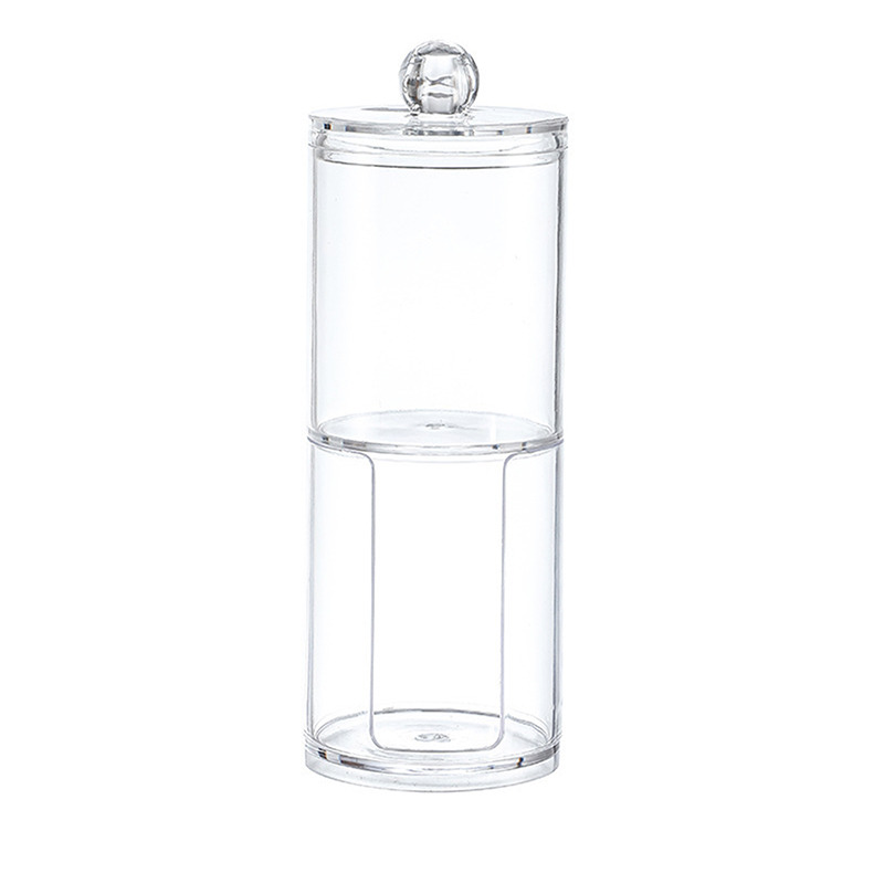 Make Wattenschijfje Organizer Badkamer Opbergdoos Voor Wattenstaafjes Cosmetica Sieraden Make Remover Pad Container Met Bamboe: 4-1