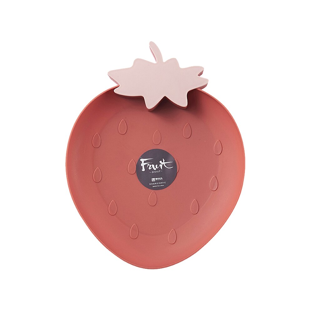 W kształcie truskawki owoce taca gastronomiczna 21*27CM salon na cukierki przekąnarty talerz suchy talerz z tworzywa sztucznego prosty deser talerz robić serwowania: 04