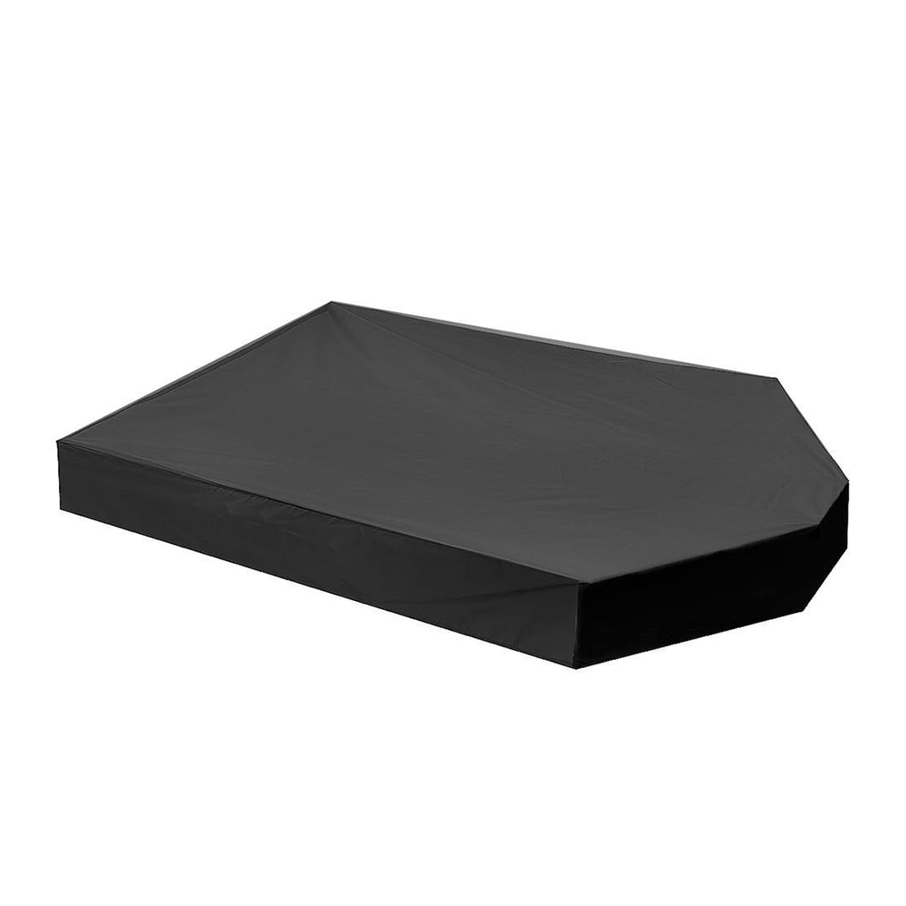 1 Set Sandbox Cover Square Waterproof Oxford Cloth Dust Cover Canopy Drawstring Sandbox Sandpit Dustproof Cover: black