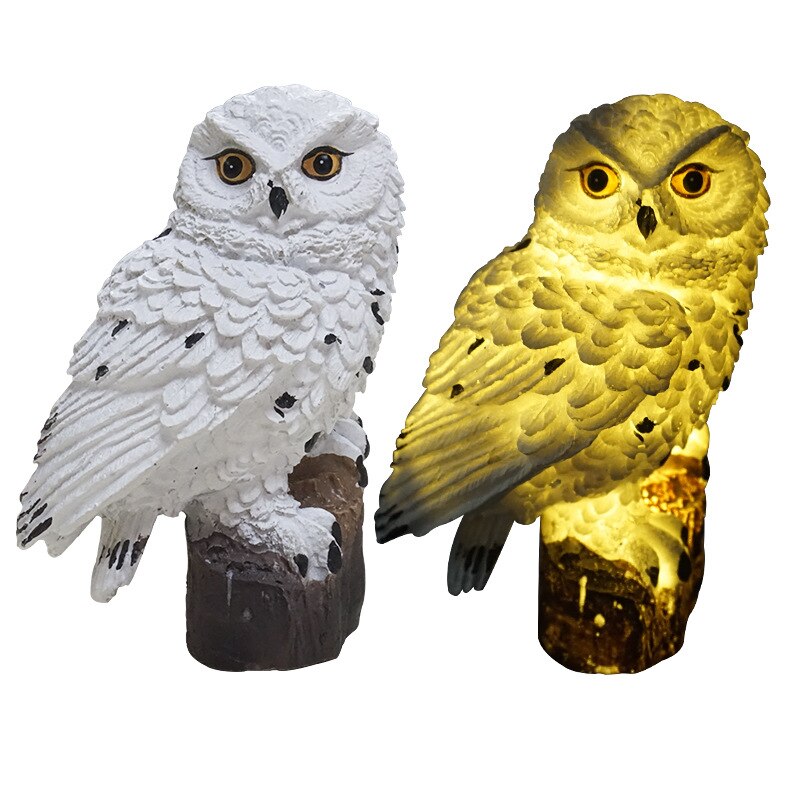 Led Solar Power Outdoor Tuin Waterdichte Uil Stake Lawn Licht Exterieur Night Lights Uil Vorm Zonne-energie Energia Lamp