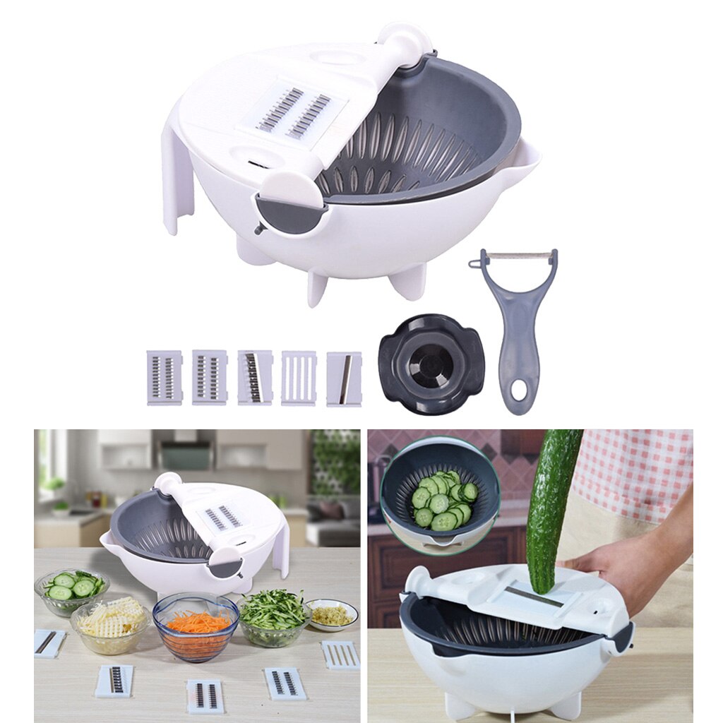 ! Multifunction Rotate The Vegetable Cutter Slicer Kitchen Tools