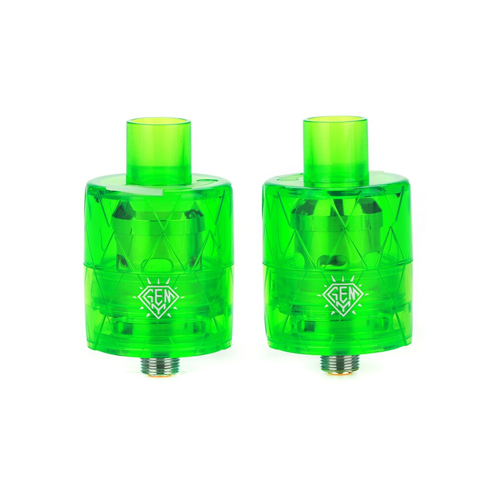 Original 2pcs Freemax GEMM Tank 5ml E-cigarette Atomizer with Mesh Coil 25mm Diameter Vape Vaporizer for Box Mod: Green / G1 0.15ohm