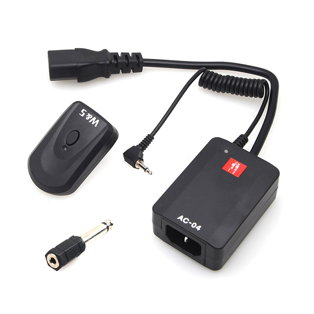 4 Channels Wireless Radio Flash Trigger Transmitter with 3.5mm to 6.35mm Adapter for Photography Studio Flash Light Accessaries