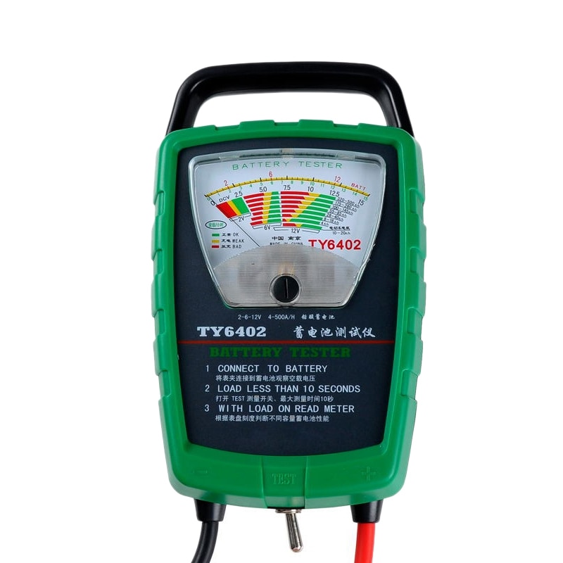 Ty6402 500a 2v 6v 12v automobil/bilbatteri tester/generator/startkontrol let at bruge
