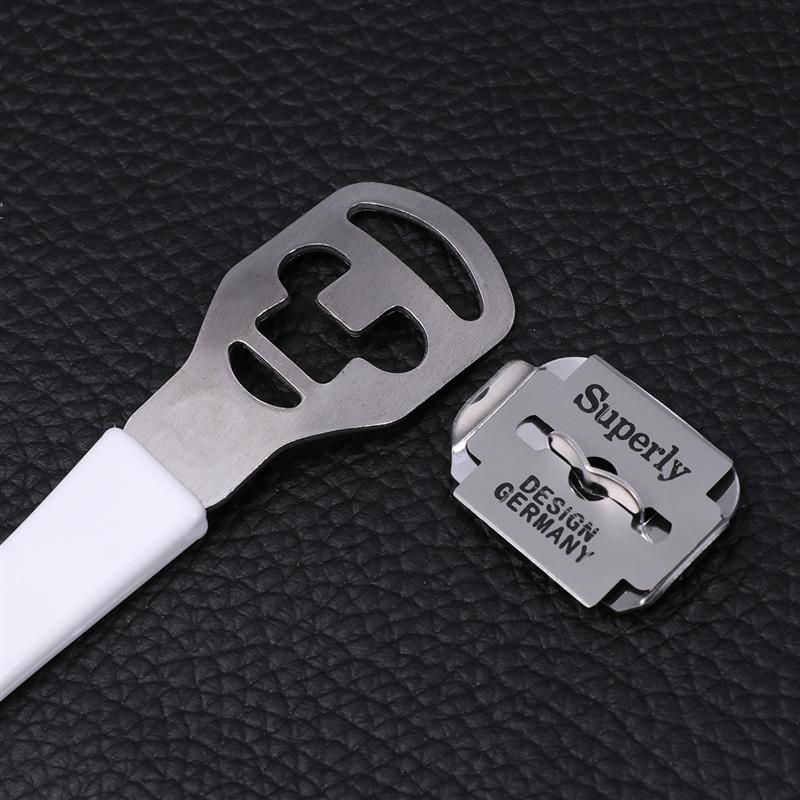 Foot Callus Cuticle Hard Skin Remover Rasp Cutter with 20 Blades Corn Cut Remover Shaver Blade Smooth Feet Care